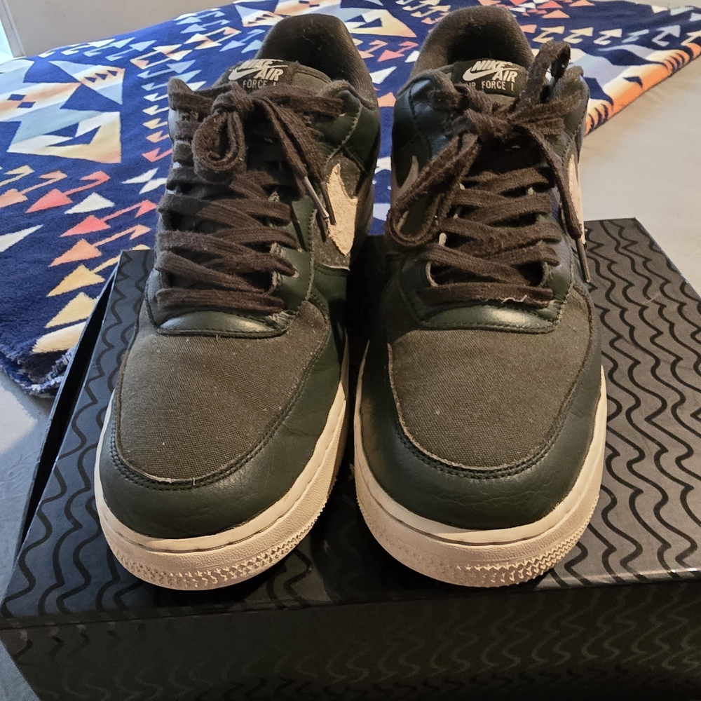 Nike Air Force 1 '07 LX Sequoia Olive Green Light Orewood Brown DV7186-301 sz 12